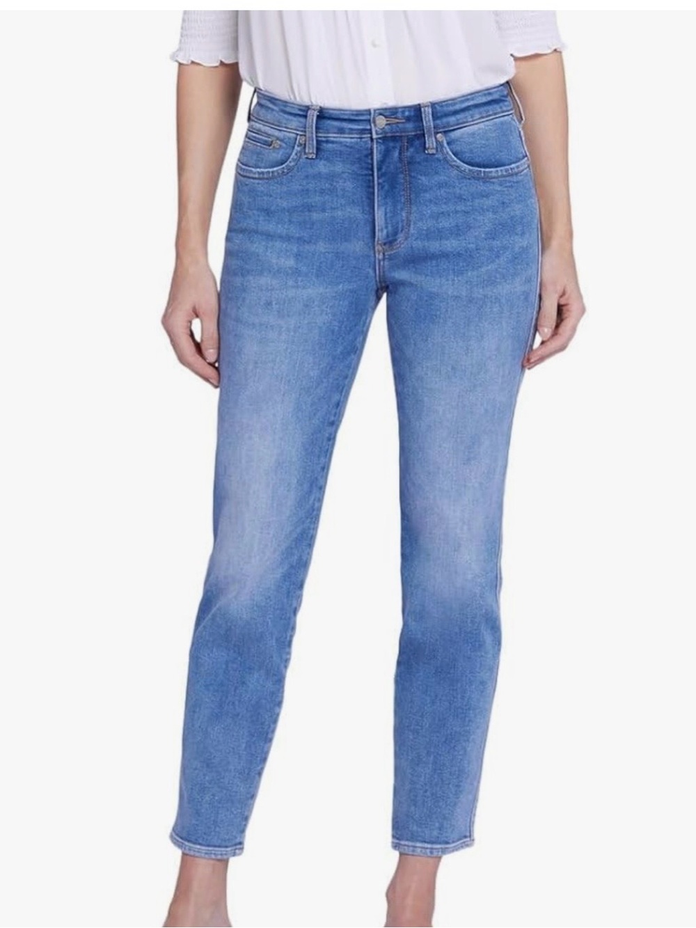 NYDJ Stella High Waist Women's Ankle Jeans in Crescent Shore (Tapered)